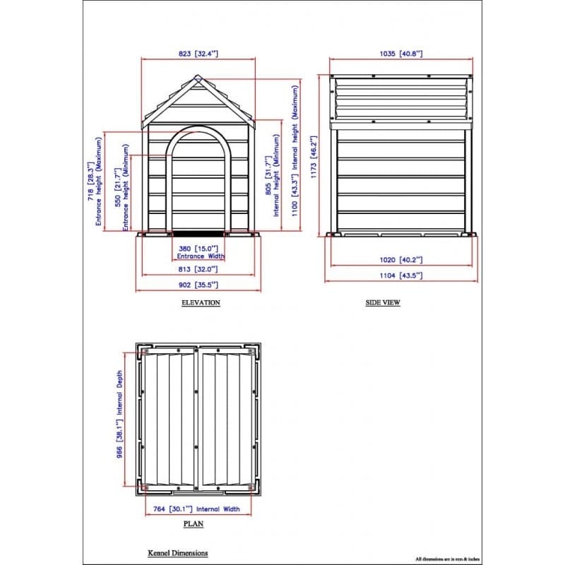 Duramax Vinyl Dog Kennel - CoolaLiving.ie - %image_id%