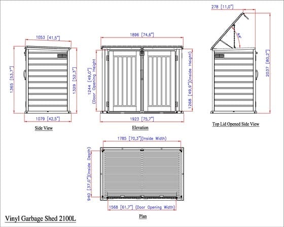 Duramax 2100L MultiStore Outdoor Storage - CoolaLiving.ie - %image_id%