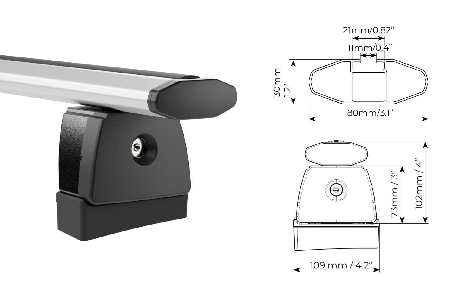 Menabo Roof Bars Set for VW ID BUZZ - CoolaLiving.ie - %image_id%