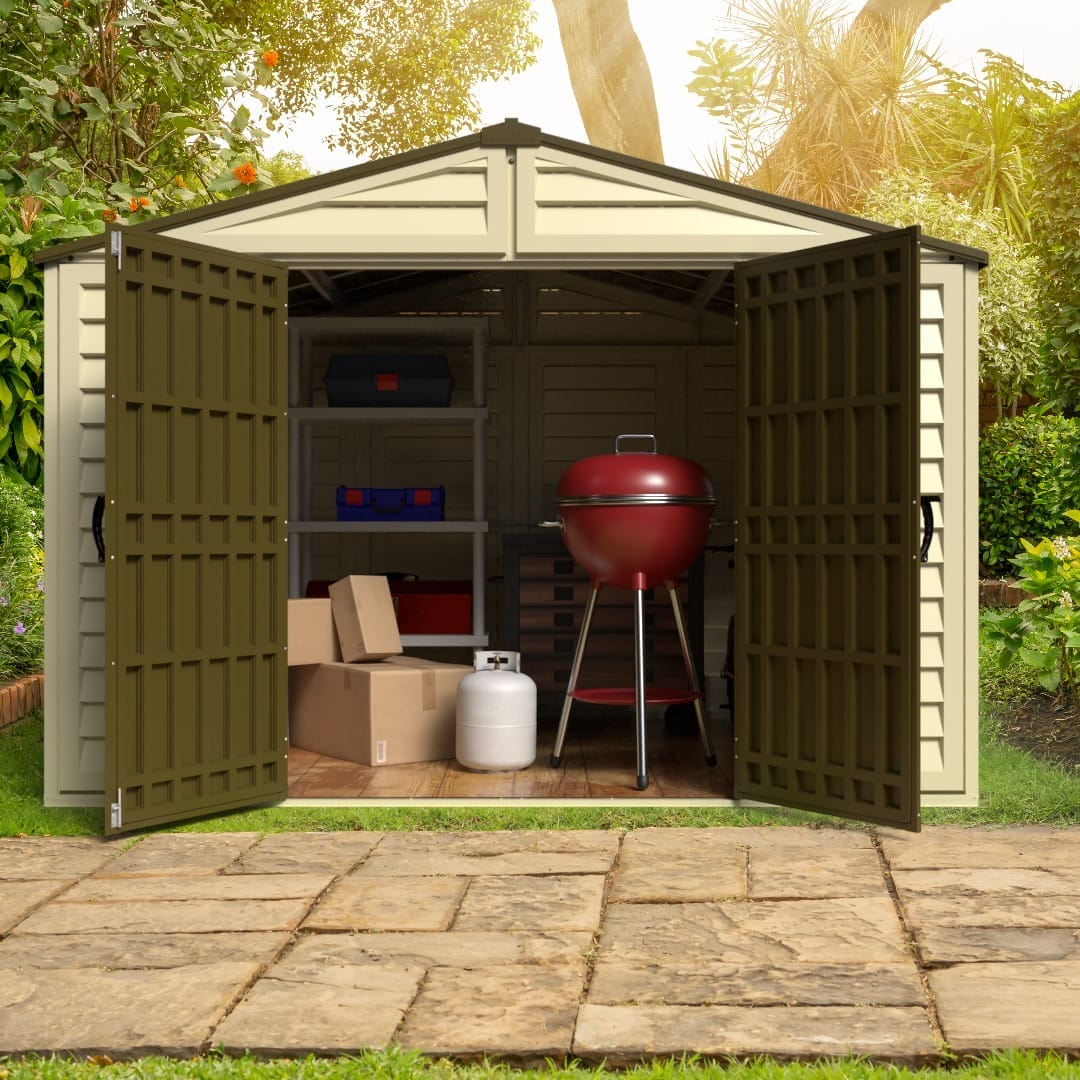 10×8 Duramax WoodBridge Plus Vinyl Shed - CoolaLiving.ie - %image_id%