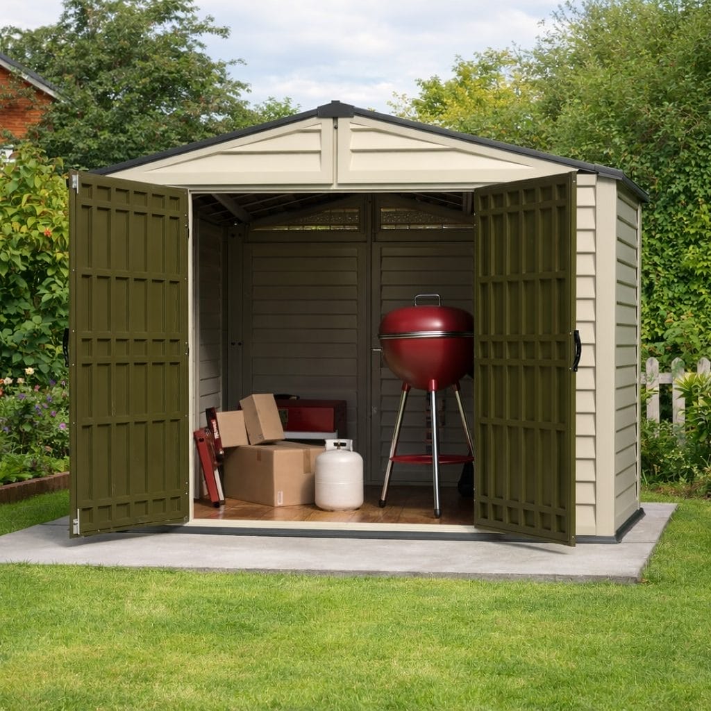 10×8 Duramax WoodBridge Plus Vinyl Shed - CoolaLiving.ie - %image_id%