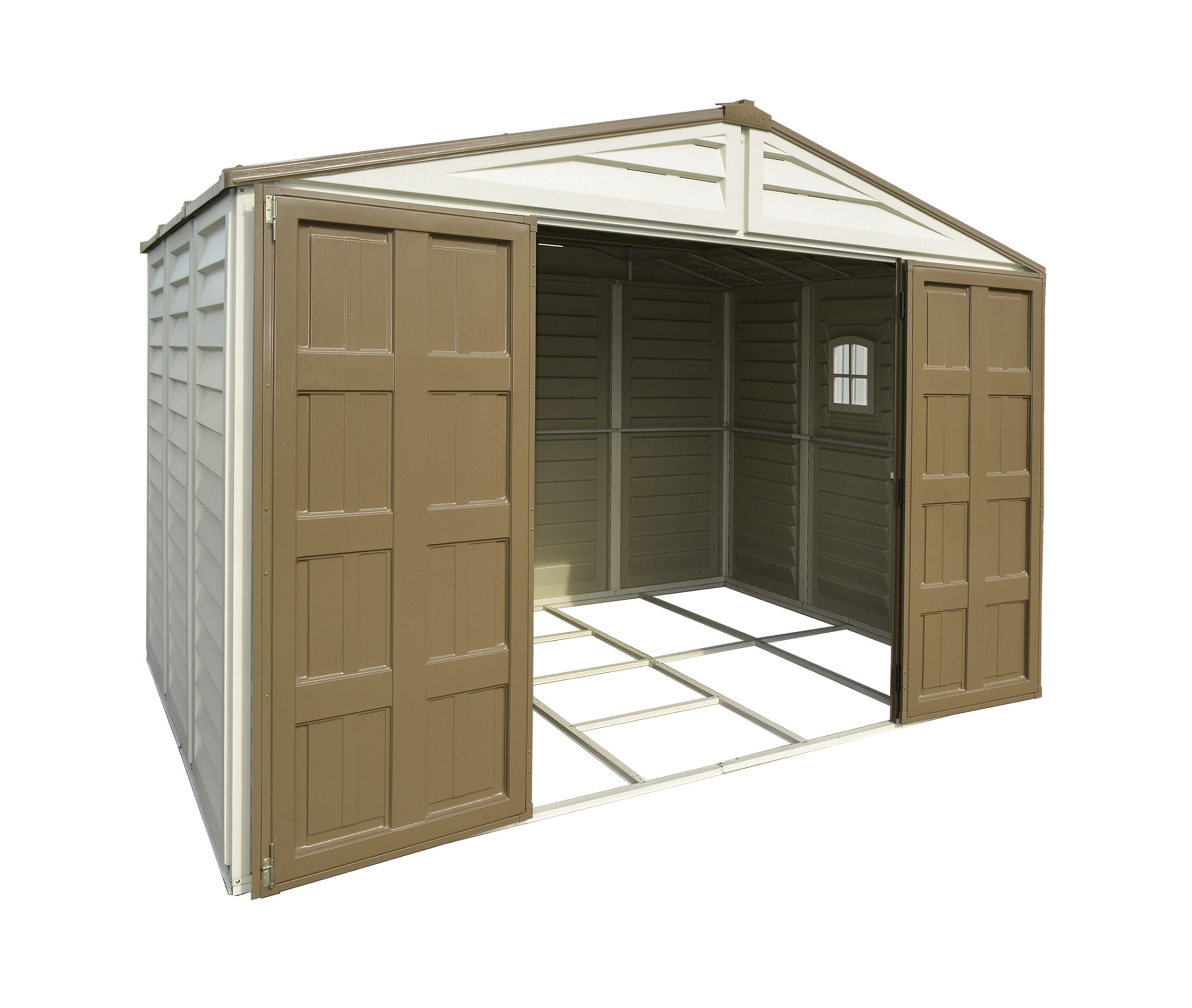 10×8 Duramax WoodBridge Plus Vinyl Shed - CoolaLiving.ie - %image_id%