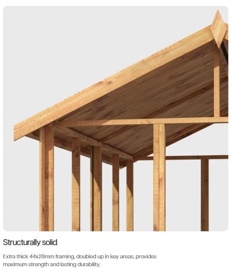 Coola Deluxe 6x4 Apex Shed - CoolaLiving.ie - %image_id%