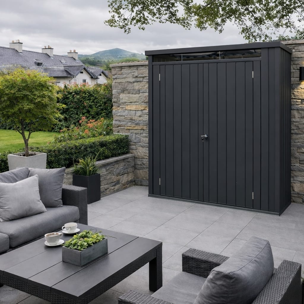 Palladium 5x2 Metal Garden Shed Cabinet - CoolaLiving.ie - %image_id%