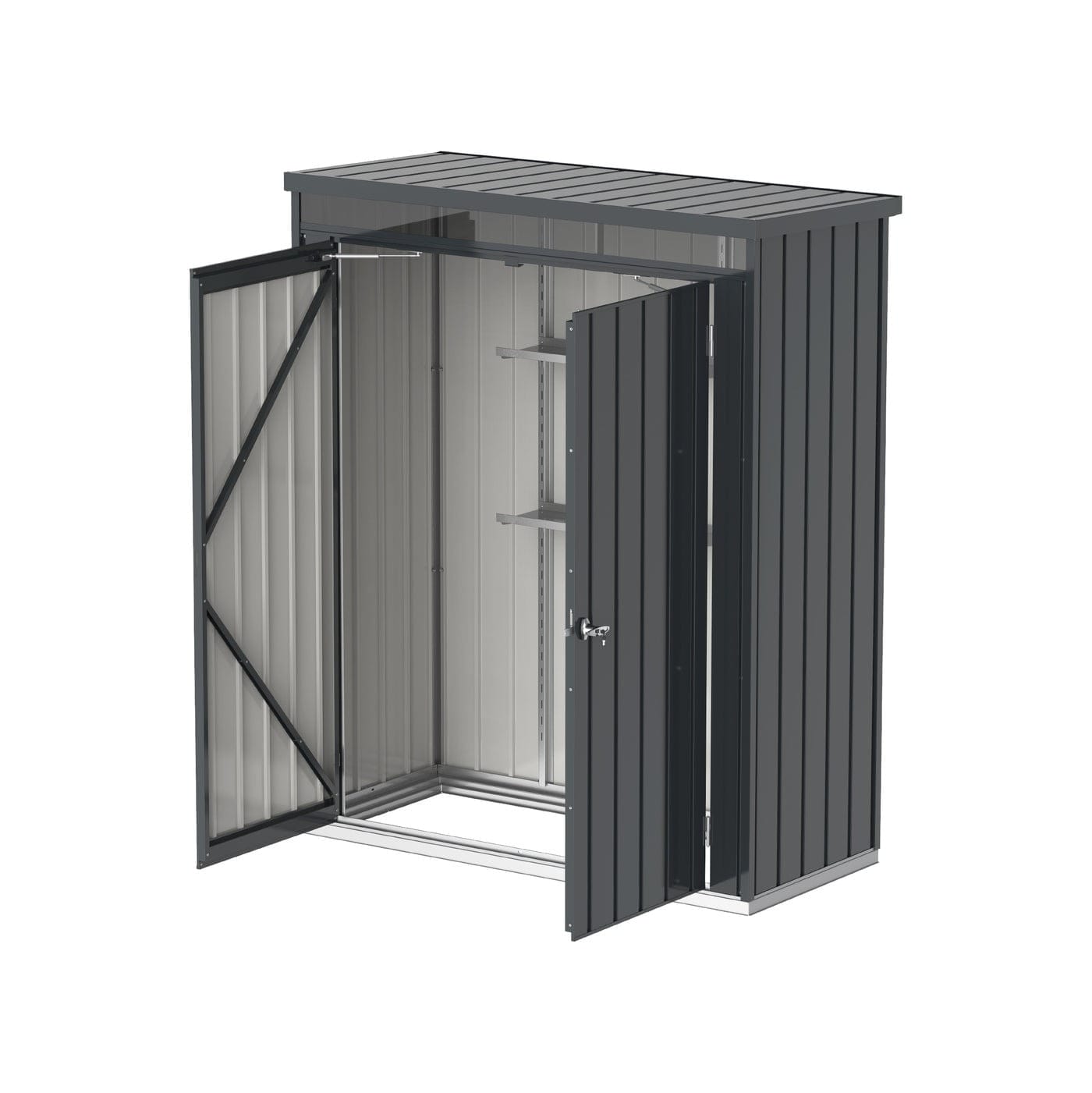 Palladium 5x2 Metal Garden Shed Cabinet - CoolaLiving.ie - %image_id%